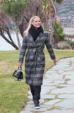 MICHELLE HUNZIKER at a Beach in Sanremo 01/29/2018