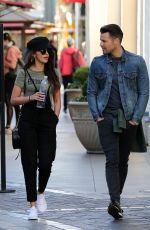 MICHELLE KEEGAN and Mark Wright Out at The Grove in Los Angeles 01/25/2018