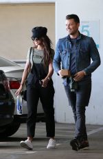 MICHELLE KEEGAN and Mark Wright Out at The Grove in Los Angeles 01/25/2018