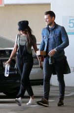MICHELLE KEEGAN and Mark Wright Out at The Grove in Los Angeles 01/25/2018