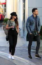 MICHELLE KEEGAN and Mark Wright Out at The Grove in Los Angeles 01/25/2018