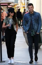 MICHELLE KEEGAN and Mark Wright Out at The Grove in Los Angeles 01/25/2018
