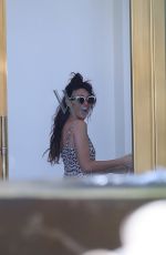 MICHELLE KEEGAN Leaves Waldorf Astoria Hotel in Beverly Hills 01/22/2018