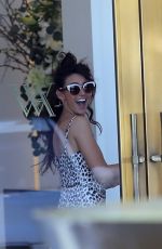 MICHELLE KEEGAN Leaves Waldorf Astoria Hotel in Beverly Hills 01/22/2018