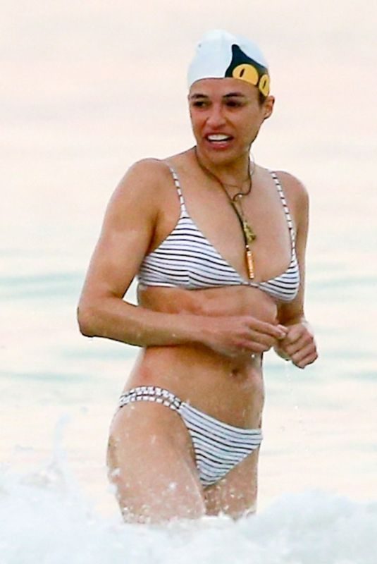 MICHELLE RODRIGUEZ in Bikini at a Beach in Tulum 03/01/2018
