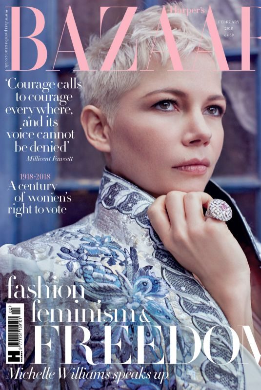 MICHELLE WILLIAMS in Harper’s Bazaar Magazine, UK February 2018