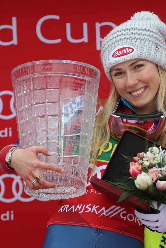 MIKAELA SHIFFRIN at Alpine Skiing FIS World Cup Slalom at Kranjska Gora in Slovenia 01/07/2018