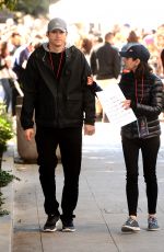 MILA KUNIS and Ashton Kutcher at 2018 Women’s March in Los Angeles 01/20/2018
