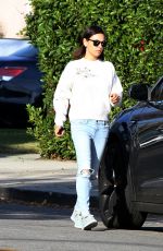 MILA KUNIS Out and About in Los Angeles 01/15/2018