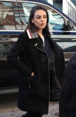 MILA KUNIS Out at Harvard Campus in Cambridge 01/25/2018