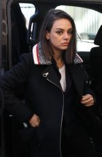 MILA KUNIS Out at Harvard Campus in Cambridge 01/25/2018
