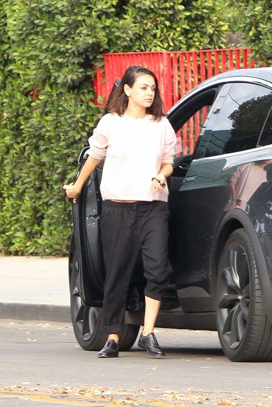 MILA KUNIS Out in Los Angeles 01/04/2018