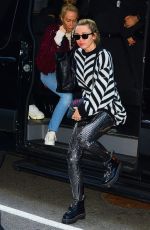 MILEY CYRUS Heading to Radio City Music Hall in New York 01/26/2018