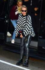 MILEY CYRUS Heading to Radio City Music Hall in New York 01/26/2018