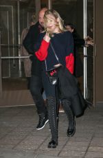 MILEY CYRUS Leaves Madison Square Garden in New York 01/29/2018