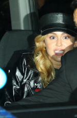 MILEY CYRUS Leaves Stephen Colbert Show in New York 01/25/2018