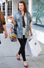 MILLA JOVOVICH Out and About in Beverly HIlls 01/17/2018