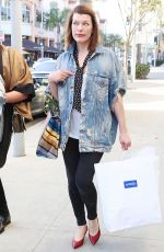 MILLA JOVOVICH Out and About in Beverly HIlls 01/17/2018