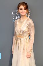 MILLICENT SIMMONDS at 2018 Critics’ Choice Awards in Santa Monica 01/11/2018