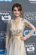 MILLICENT SIMMONDS at 2018 Critics’ Choice Awards in Santa Monica 01/11/2018
