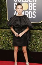 MILLIE BOBBY BROWN at 75th Annual Golden Globe Awards in Beverly Hills 01/07/2018