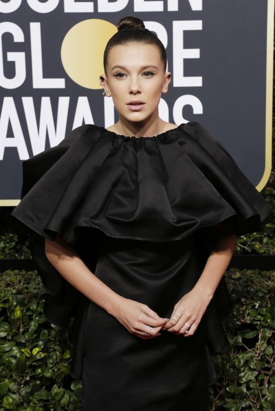 MILLIE BOBBY BROWN at 75th Annual Golden Globe Awards in Beverly Hills 01/07/2018