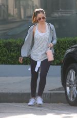 MINKA KELLY Leaves a Gym in West Hollywood 01/15/2018