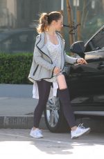 MINKA KELLY Leaves a Gym in West Hollywood 01/15/2018