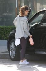 MINKA KELLY Leaves a Gym in West Hollywood 01/15/2018