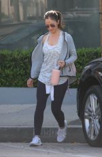 MINKA KELLY Leaves a Gym in West Hollywood 01/15/2018