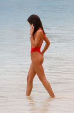 MONTANA BROWN in Swimsuit at a Beach in Barbados 01/06/2018