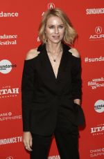 NAOMI WATTS at Ophelia Premiere at Sundance Film Festival 01/22/2018