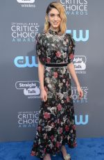 NATALIA DYER at 2018 Critics’ Choice Awards in Santa Monica 01/11/2018