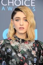 NATALIA DYER at 2018 Critics’ Choice Awards in Santa Monica 01/11/2018