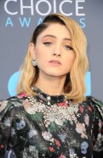 NATALIA DYER at 2018 Critics’ Choice Awards in Santa Monica 01/11/2018