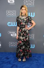 NATALIA DYER at 2018 Critics’ Choice Awards in Santa Monica 01/11/2018