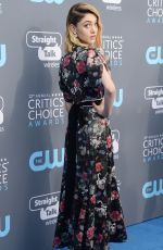 NATALIA DYER at 2018 Critics’ Choice Awards in Santa Monica 01/11/2018