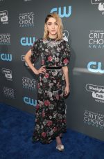 NATALIA DYER at 2018 Critics’ Choice Awards in Santa Monica 01/11/2018