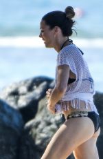 NATALIE PINKHAM in Bikini Bottom on the Beach in Barbados 01/04/2018