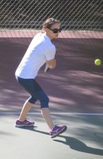NATALIE PORTMAN at Tennis Workout in Los Angeles 01/24/2018