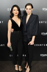 NAZANIN BONIADI and SARA SERRAIOCCO at Counterpart Premiere in Los Angeles 01/10/2018