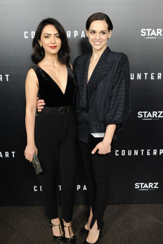 NAZANIN BONIADI and SARA SERRAIOCCO at Counterpart Premiere in Los Angeles 01/10/2018