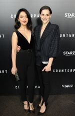 NAZANIN BONIADI and SARA SERRAIOCCO at Counterpart Premiere in Los Angeles 01/10/2018