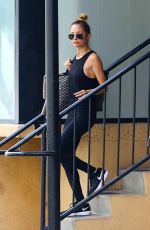 NICOLE RICHIE Leaves Tracy Anderson Studio in Los Angeles 01/16/2018