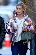 NINA AGDAL and Jack Brinkley-Cook Out in West Village 01/27/2018