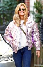 NINA AGDAL and Jack Brinkley-Cook Out in West Village 01/27/2018