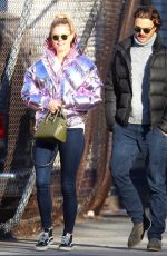 NINA AGDAL and Jack Brinkley-Cook Out in West Village 01/27/2018