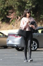 NINA DOBREV Heading to a Gym in West Hollywood 01/27/2018