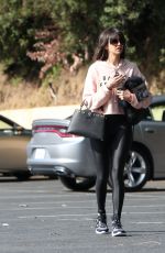 NINA DOBREV Heading to a Gym in West Hollywood 01/27/2018