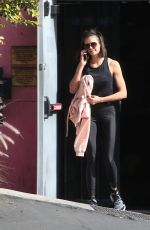 NINA DOBREV Heading to a Gym in West Hollywood 01/27/2018
